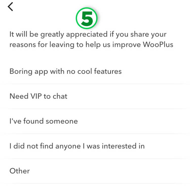 Delete Wooplus Account Select a reason to delete your account.