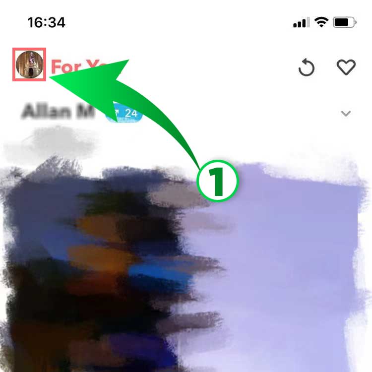 Delete Wooplus Account tap on profile icon