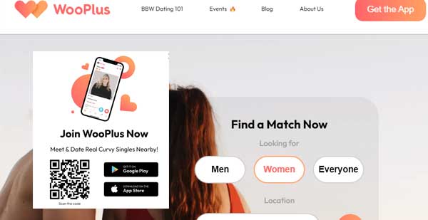 Wooplus account-BBW Dating App for Plus Size Singles