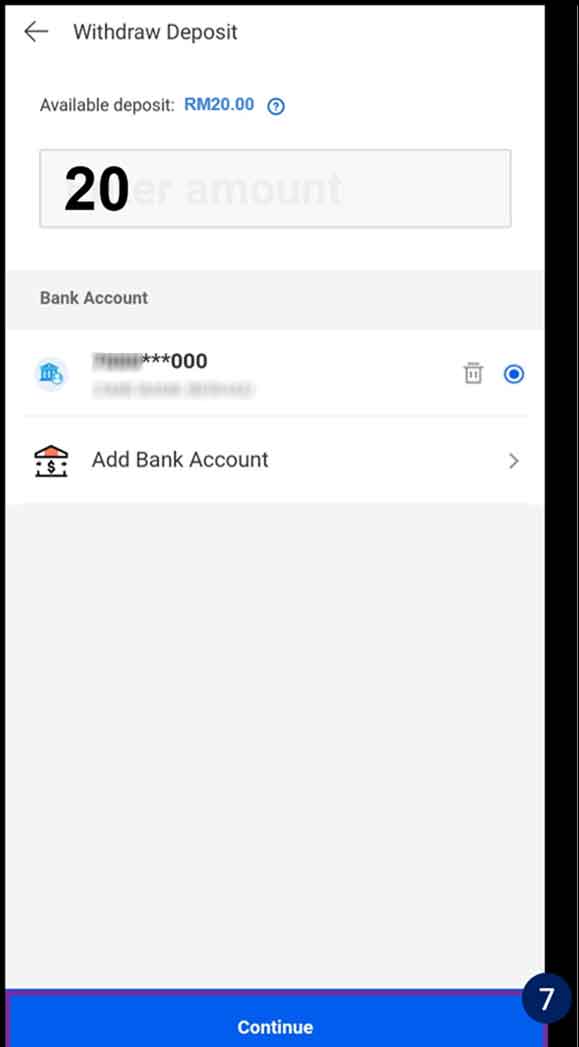 click Confirm Withdraw