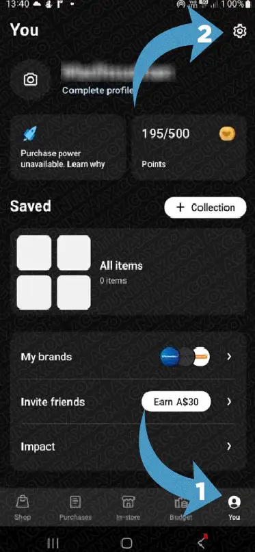 Klarna Settings to remove payment method