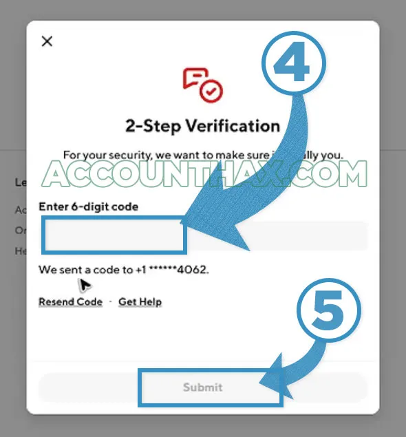 Delete Doordash account using website step 4